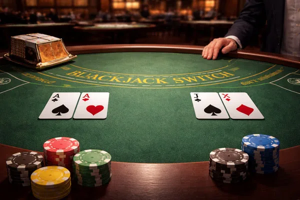 Blackjack Switch table layout